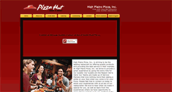 Desktop Screenshot of highplainspizza.com